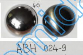 Plastic Button JU062, Size 24, Silver (100 pcs/pack) - Metalized Plastic buttons ABH024-9, Size 40 (144 pcs/pack)