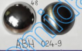 Metallized plastic buttons AB3429, Size 32 (144 pcs/pack) - Metalized Plastic buttons ABH024-9, Size 48 (144 pcs/pack)