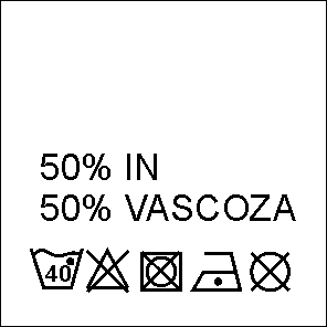 Etichete Compozitie 50% IN si 50% VASCOZA (1000 bucati/pachet)