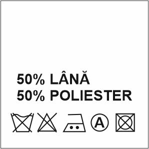 Composition Labels 50% Wool and 50% Polyester (1000 pcs/pack) 