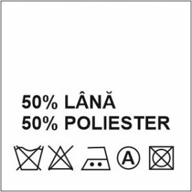 Composition Labels - Composition Labels 50% Wool and 50% Polyester (1000 pcs/pack) 