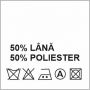 Composition Labels 50% Wool and 50% Polyester (1000 pcs/pack)  - 1