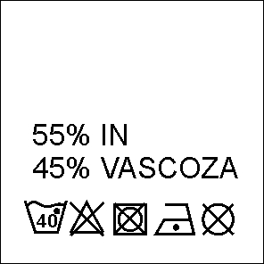 Etichete Compozitie 55% IN si 45% VASCOZA (1000 bucati/pachet)