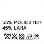 Composition Labels 55% Polyester and 45% Wool (1000 pcs/pack)  - 1