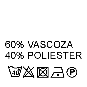 Composition Labels 60% Viscose and 40% Polyester (1000 pcs/pack) 