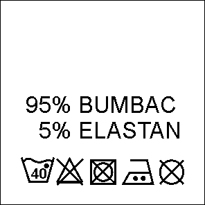 Etichete Compozitie 95% BUMBAC si 5% ELASTAN (1000 bucati/pachet)