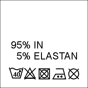 Composition Labels 95% Linen and 5% Elastane (1000 pcs/pack) 