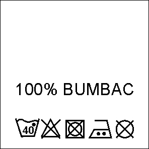 Etichete Compozitie 100% BUMBAC (1000 bucati/pachet)
