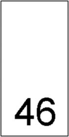 Etichetare - Etichete Marimi Imprimate - Marimea 46 (1000 bucati/pachet)