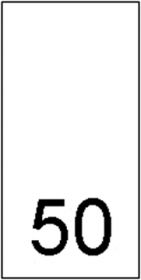 Etichetare - Etichete Marimi Imprimate - Marimea 50 (1000 bucati/pachet)