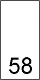 Etichetare - Etichete Marimi Imprimate - Marimea 58 (1000 bucati/pachet)