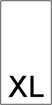 Etichete Marimi Imprimate - Marimea XL (1000 bucati/pachet)