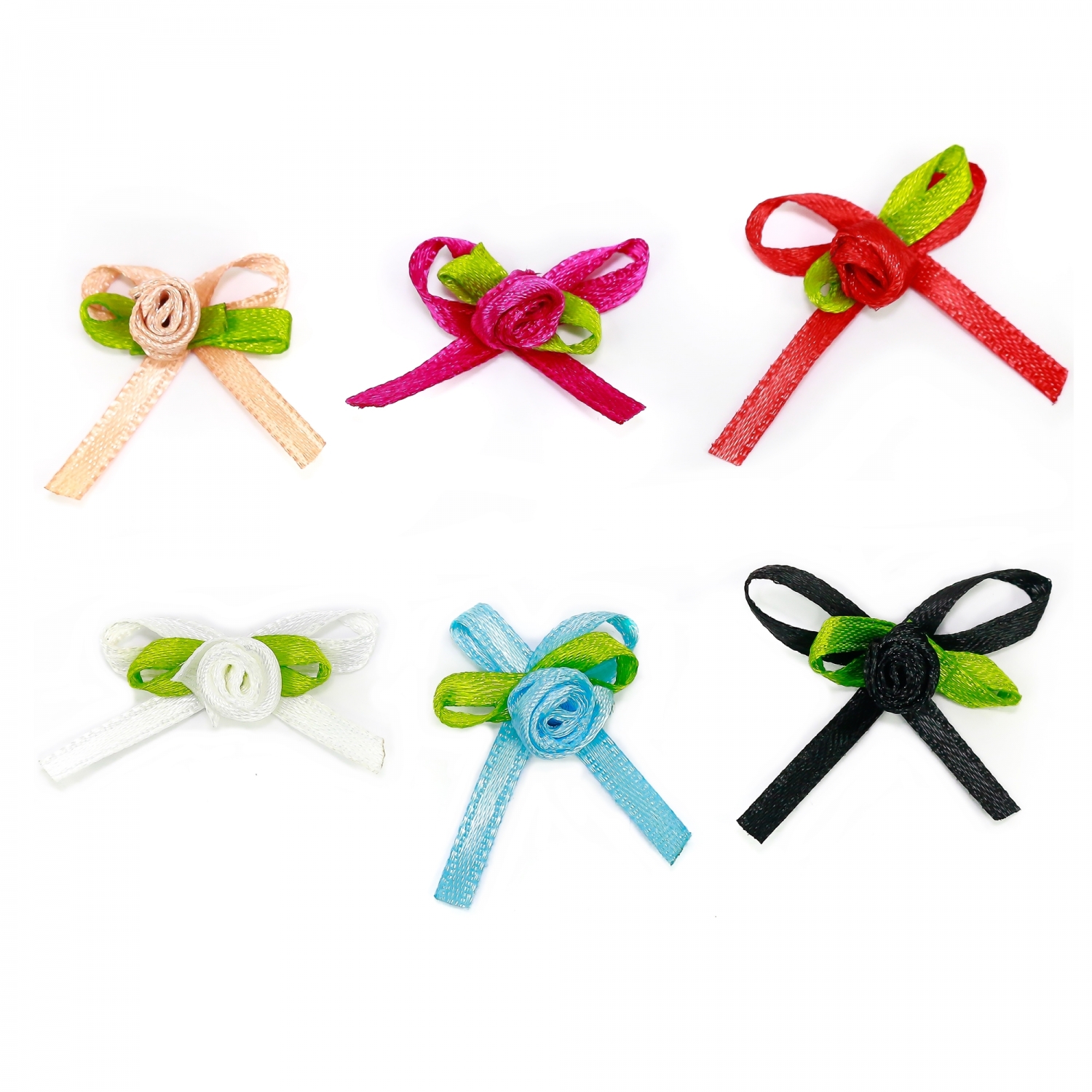 Sew-On Bow, length 3.5 cm (100 pcs/pack)