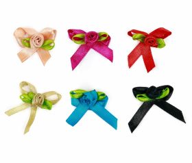 Sew-On Bow, length 3 cm (100 pcs/pack) - Sew-On Bow, length 3 cm (100 pcs/pack)