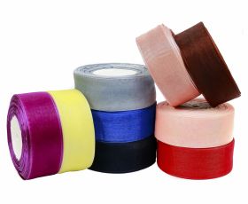 Banda Organza, latime 6 mm (500 yds/rola) - Banda Organza, latime 25 mm (45.72 m/rola)