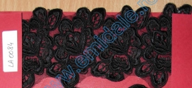 Dantela C15112 (36 yards/rola) Neagra Dantela LA0084 ( pret/metru) - Se vinde la rola !