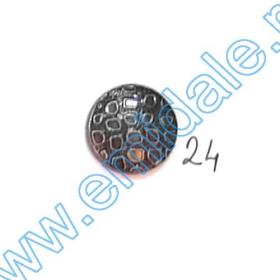 Buttons A832, Size 48, Silver (100 pcs/pack) - Buttons A363-SA, Size 24 (100 pcs/pack)