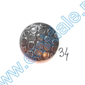 Nasture Plastic Metalizat JU762, Marime 40 (100 buc/pachet) - Nasturi A363-SA, Marimea 34 (100 buc/pachet)
