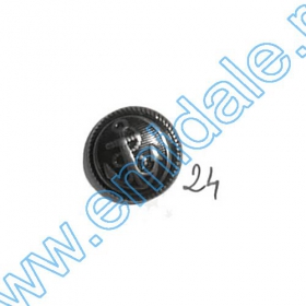 Plastic Buttons JU932, Size 34, Silver (100 pcs/pack) - Buttons A539, Size 24 (100 pcs/pack)