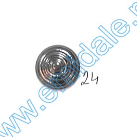 Metalized Plastic Button JU467/28 (100 pcs/pack) - Buttons A646, Size 24 (100 pcs/pack)