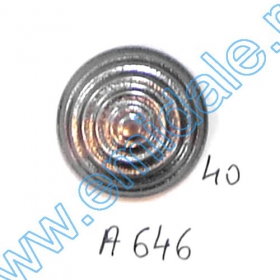 Metalized Plastic Buttons JU882, Size 34, Gold (100 pcs/pack) - Buttons A646, Size 40 (100 pcs/pack)