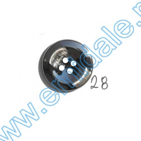 Plastic Metallized Shank Buttons, size 24 (144 pcs/pack) Code: B6324 - Buttons A2003, Size 28 (100 pcs/pack)