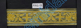 Pasmanterie, latime 60 mm (13.6 metri/rola)Cod: WTP533 Raq 02 Auriu (16.4 m/rola)
