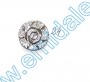 Nasturi Plastic Metalizati JU882, Marime 24, Argintii  (100 buc/pachet)  - 1