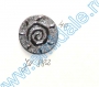 Metalized PLastic Buttons JU882, Size 40, Silver (100 pcs/pack) - 1