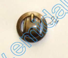 Plastic Buttons JU932, Size 34, Antique Brass (100 pcs/pack) - Metalized Plastic Buttons JU1318, Size 24, Antique Brass (100 pcs/pack)