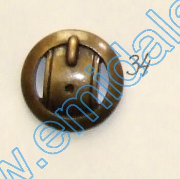 Nasturi Plastic Metalizati JU1318, Marimea 34, Antic Brass (100 buc/pachet) 