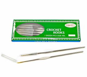 Needles, Knitting needles, Pins and Hooks - Crochet Needles, sizes: 1.05-2.1mm (12 pcs/set)