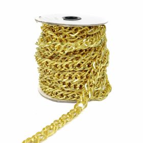  Lanturi decorative metalice - Lant Ornamental Auriu (10 m/rola) Cod: T1462