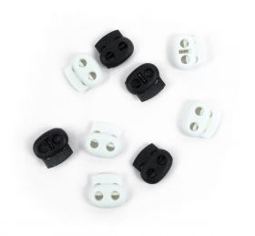 Stoppers and Metal Cord End Toggles - Plastic Stoppers (200 pcs/set) Code: 0305-3032