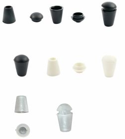 Capete Snur - Capete de Snur, Transparent, Alb, Negru (200 bucati/set) Cod: 0305-3646