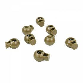 Stoppers and Metal Cord End Toggles - Metal Cord End Toggles W017-1054 (500 pcs/set) Color: Kaki