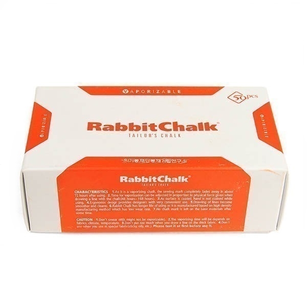 Creta Alba Rabbit Chalk, Cerata, pentru Croitorie (50 bucati/cutie)  - 3