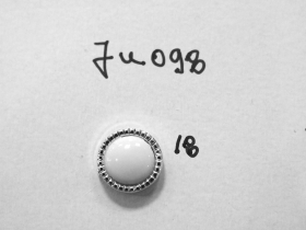 Nasturi cu Picior Decorati cu Perle si Strasuri, 25 mm (10 buc/pachet) Cod: BT0725 Nasturi cu Picior JU098, Marimea 18, Argintii (100 buc/pachet)