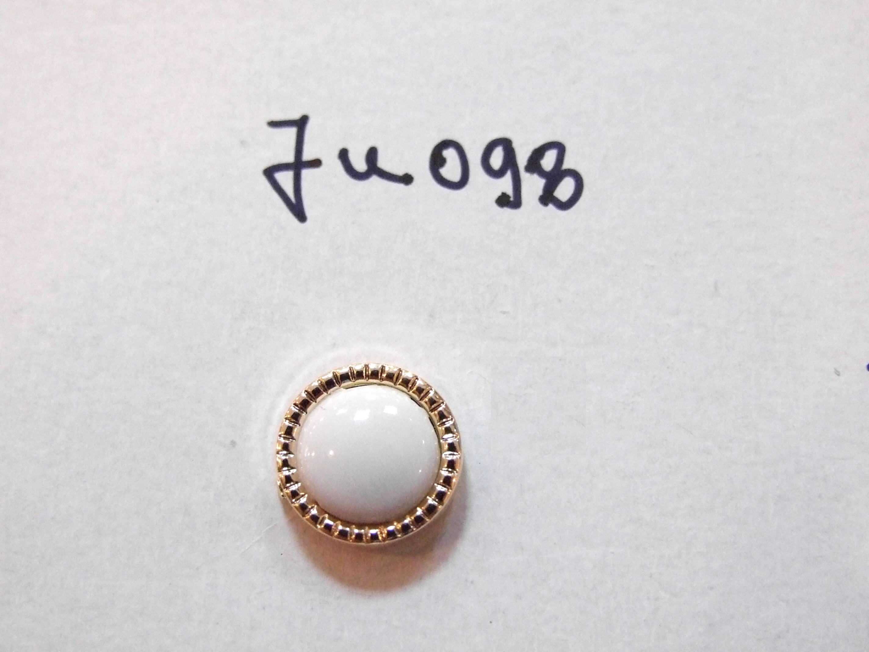 Plastic Buttons JU098, Size 20, Gold (100 pcs/pack)