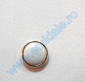 Nasturi cu Picior din Metal, 20.3 mm, Ivory (10 buc/pachet) Cod: BT0084 Nasturi cu Picior JU244, Marimea 24 (100 buc/pachet)