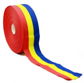 Tricolor Tape and Cord - Three Color Ribbon, width 50 mm (50 m/roll)