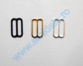 Reglor Sutien, gaura de trecere 10 mm, Metal (100 bucati/punga)Cod: MA10 Reglor Sutien, 15 mm, Auriu, Negru, Argintiu (100 bucati/pachet)