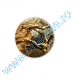 Nasture Plastic Metalizat JU829, Marimea 24, Antic Brass (100 buc/pachet) Nasturi AH1211, Marimea 40, Aurii (144 buc/pachet)