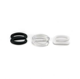 Inchizatori Sutien, 12 mm, Argintiu (100 bucati/pachet) Carlige Detasabile Sutien (1000 buc/punga)