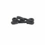 Covered Hook and Eye Clasps, Black, 37 mm (144 sets/pack)Code: 0300-4301 - 2