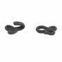 Covered Hook and Eye Clasps, Black, 37 mm (144 sets/pack)Code: 0300-4301 - 3