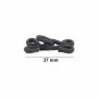 Covered Hook and Eye Clasps, Black, 37 mm (144 sets/pack)Code: 0300-4301 - 4