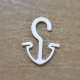 Carlige Plastic 0494-0079 (1000 buc/punga) Carlige Sosete, Culoare: Alb (1000 buc/pachet)