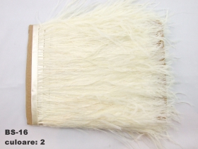 Banda din Pene/Fulgi Curcan, latime 10 cm (5 metri/buc) Cod: BS7 - Banda din Fulgi de Strut (5 metri/bucata) Cod: BS16