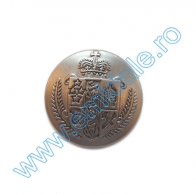 Nasturi A832, Marime 24, Argintii Inchis (100 buc/pachet) Nasture Plastic Metalizat JU932, Marimea 24, Argintiu (100 buc/punga)